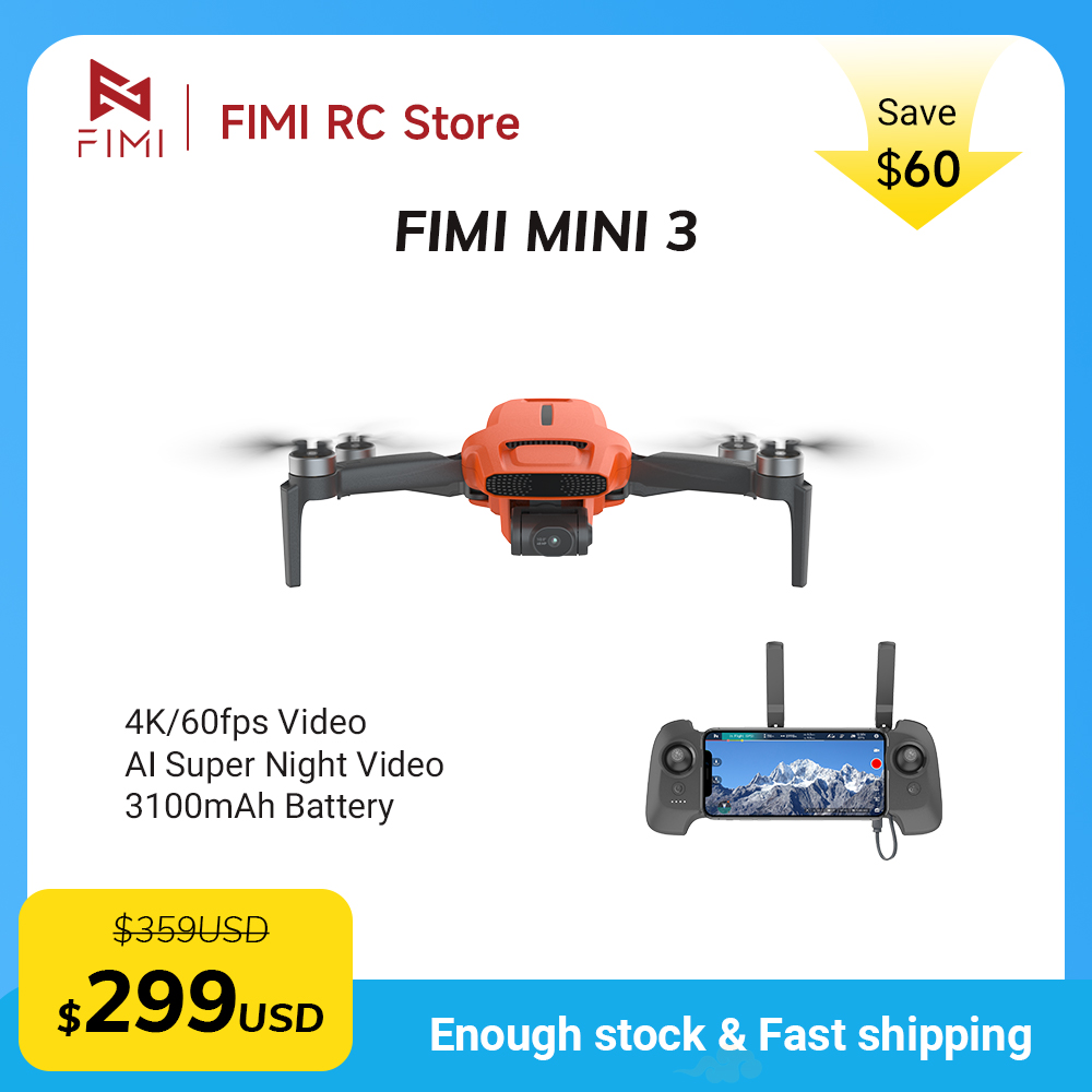 FIMI MINI 3 Camere Drone 4K 60 - Drone Camera With Gimbal review and price